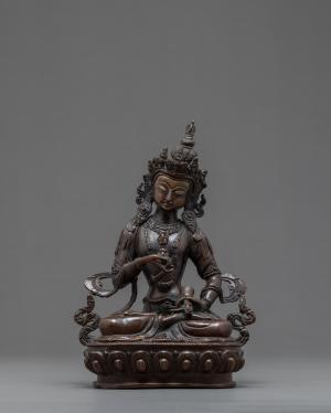Vajrasattva Statue | Tibetan Dorje Sempa Miniature | Hand-Carved Buddhist Sculpture | Himalayan Buddha Artwork | Spiritual Gift Idea